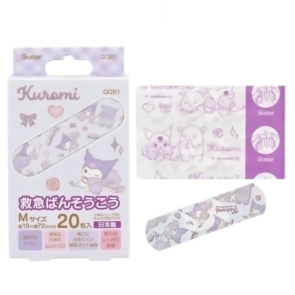 SKATER 藥水膠布 20片 (KUROMI)