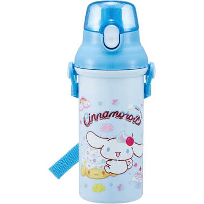 SKATER 彈蓋直飲水樽附背帶 480ml (CINNAMOROLL)