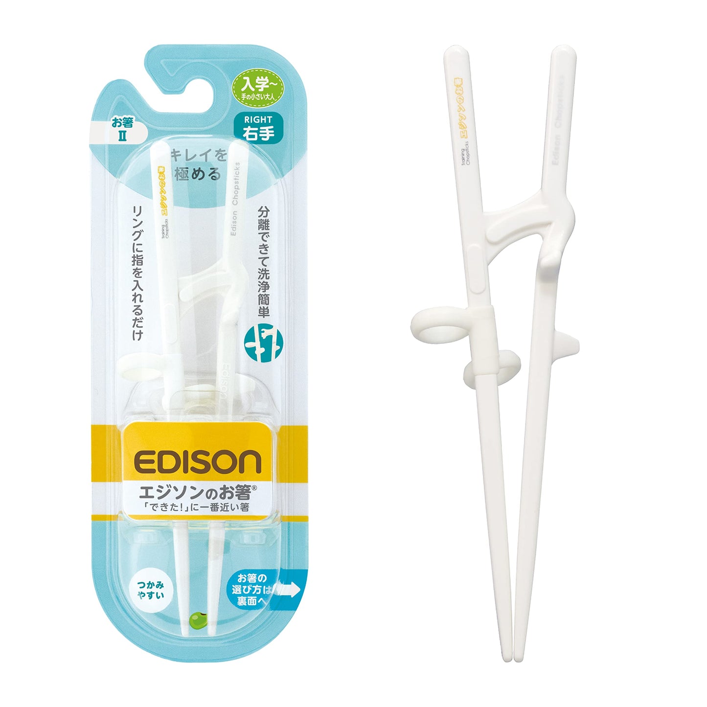 EDISON 兒童分離式右手用學習筷子 2歲以上~入學適用