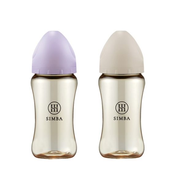 SIMBA小獅王辛巴 蘊蜜鉑金PPSU寬口防脹氣奶瓶270ml(圓孔S奶嘴)