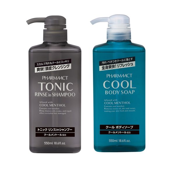 KUMANO 熊野油脂 PHARMAACT TONIC涼感洗潤雙效系列550ml