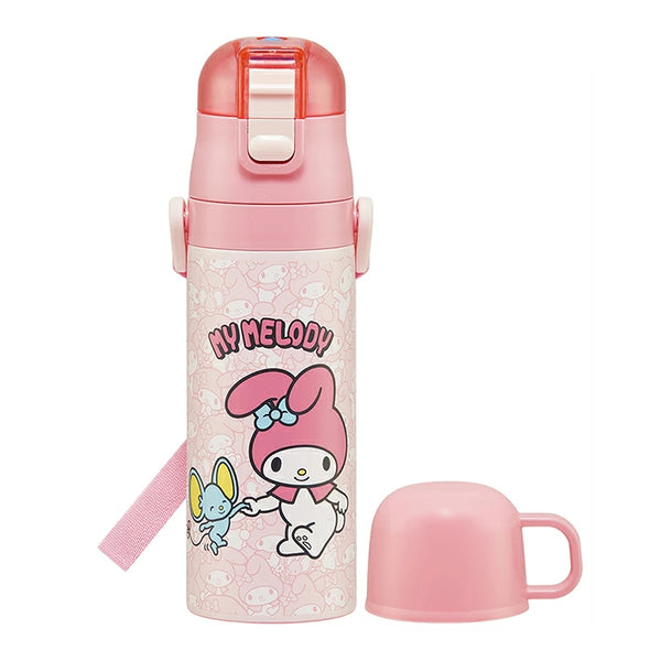 SKATER 超輕量2WAY不鏽鋼直飲保溫杯430-470ml (Melody)