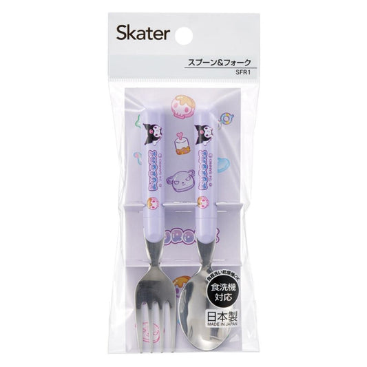 SKATER 兒童叉羹套裝 (KUROMI)