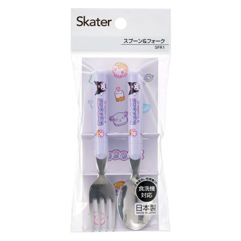 SKATER 兒童叉羹套裝 (KUROMI)