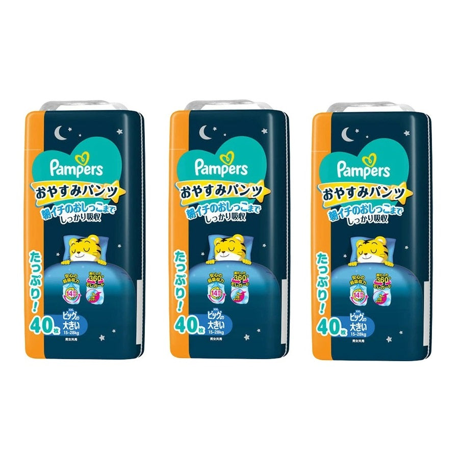 [原箱3包] PAMPERS幫寶適 特級棉柔安睡褲/學習褲 加加大碼40片(增量裝)