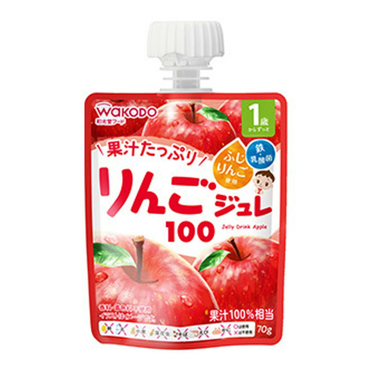 WAKODO 和光堂 蘋果味啫喱(12個月或以上) 70g