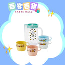 SKATER 塑膠水壺850ml+ 4杯220ml 套裝 (SNOOPY)