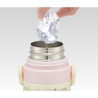 SKATER 超輕量2WAY不鏽鋼直飲保温杯430-470ml(角落生物)