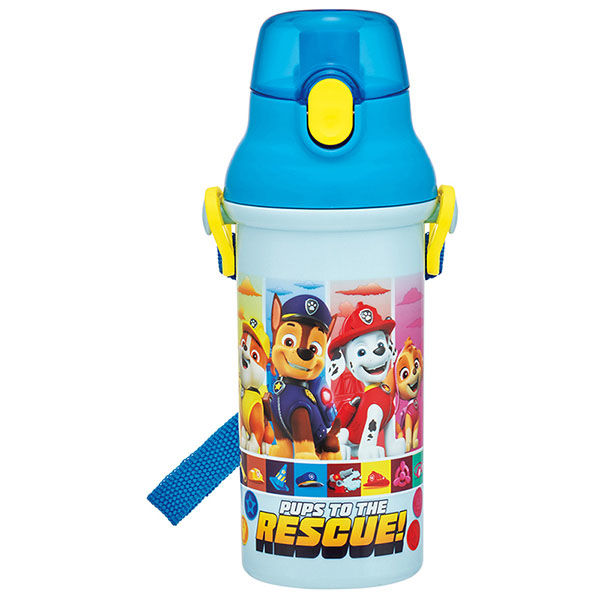 SKATER 彈蓋直飲水樽附背帶 480ml (Paw Patrol)