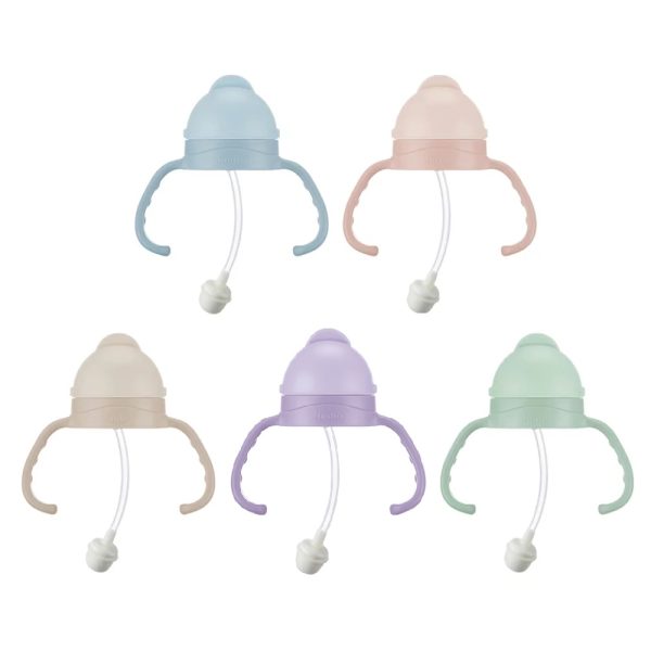 SIMBA小獅王辛巴 蘊蜜寬口防漏滑蓋把手吸管組