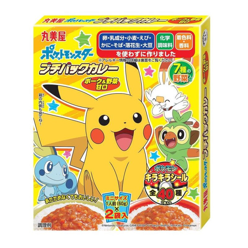 丸美屋 豚肉野菜咖喱甘口味60g x 2袋 (比卡超)