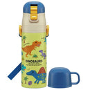 SKATER 超輕量2WAY不鏽鋼直飲保溫杯430-470ml (Dinosaur)