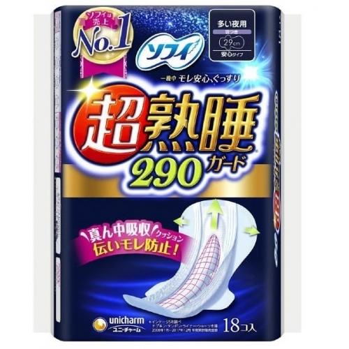 UNICHARM Sofy超熟睡防漏 衛生巾 29cm (18片)