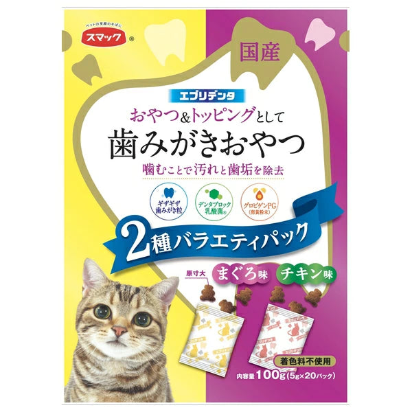 Smack 潔齒除菌零食20g x5 (吞拿魚+雞肉味)