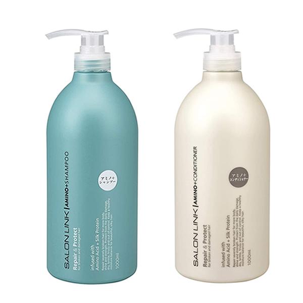 KUMANO熊野油脂 Salon Link無矽胺基酸洗護系列1000ml