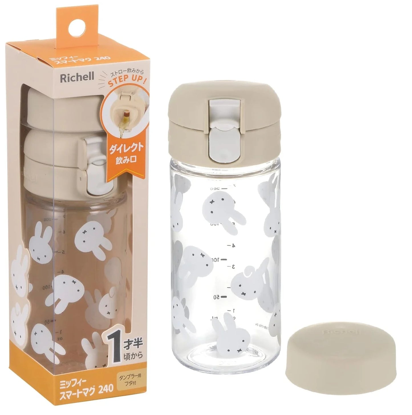 RICHELL 2WAY水杯240ml (MIFFY) 18個月適用