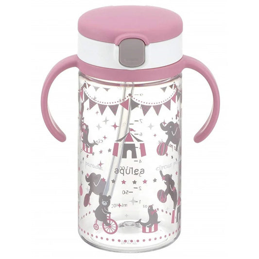 RICHELL 兒童吸管杯320ml(馬戲團粉紅)