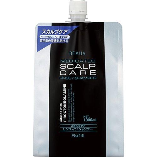 KUMANO熊野 Beaua  二合一藥用頭皮護理洗髮水補充裝1000ml