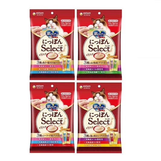 Unicharm三星銀匙 貓咪肉泥6g x18