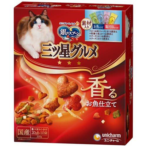UNICHARM三星銀匙脆餅 4味  (雞肉+海鮮拼芝士 ) (20g x 10小包)