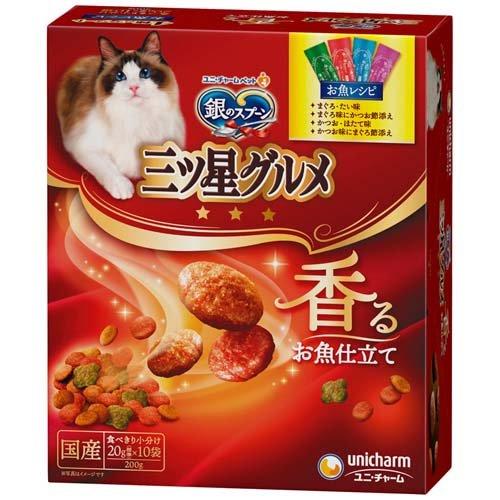 UNICHARM三星銀匙脆餅 4味  (什錦魚食譜) (20g x 10小包)