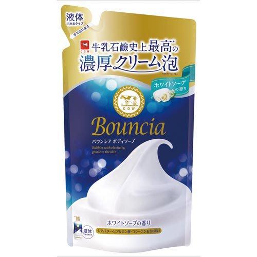 COW 牛乳石鹼 牛乳泡泡保濕沐浴露 (純白花香) 補充裝 360ml (藍)