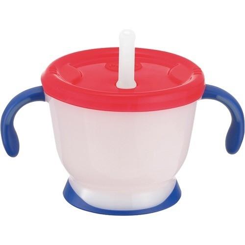 RICHELL 泵水式吸管練習杯150ml 6個月起 (車子街道藍)