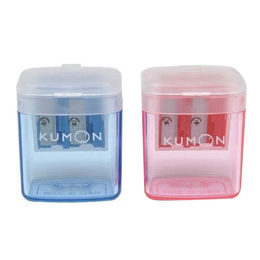 KUMON-專用三角鉛筆附蓋雙孔削筆器